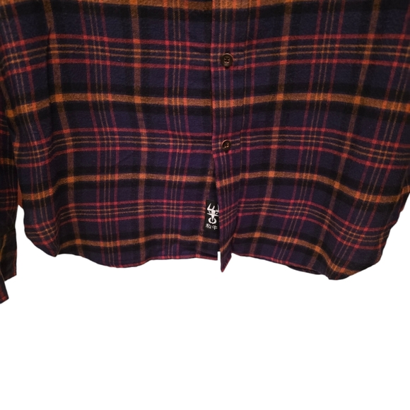 Betabrand Long Sleeve Button Up Flannel Shirt. Size Small - Picture 4 of 8